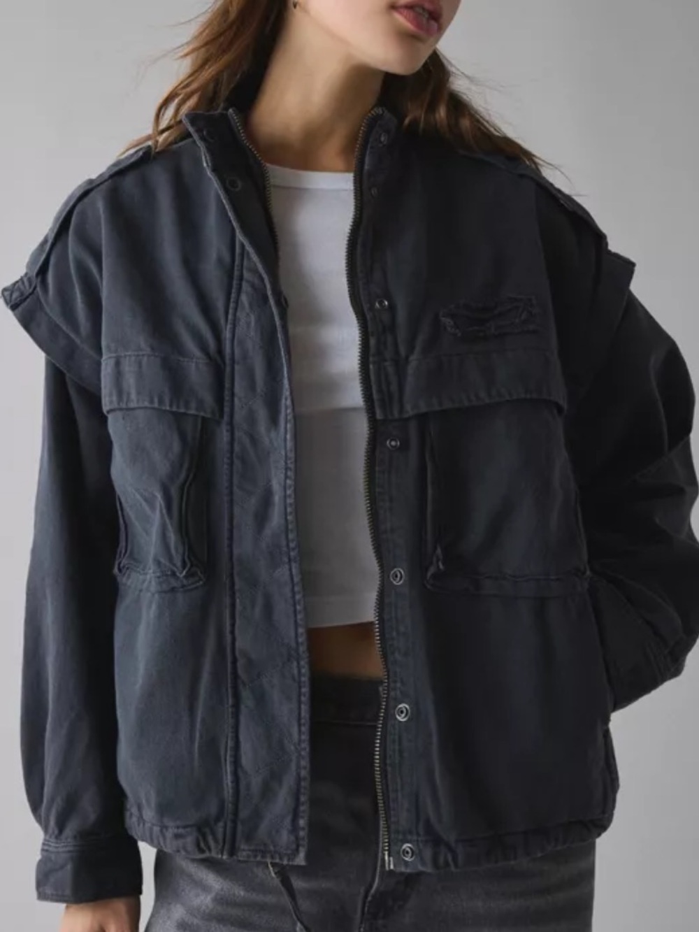 Alpha Industries Light Blue Military Field Jacket